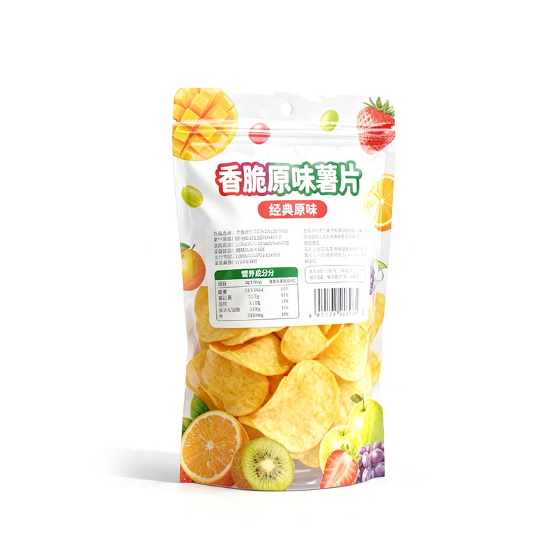 Busta per imballaggio in plastica per alimenti e snack