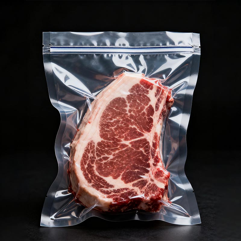Sacchetto sottovuoto in plastica per imballaggio di carne