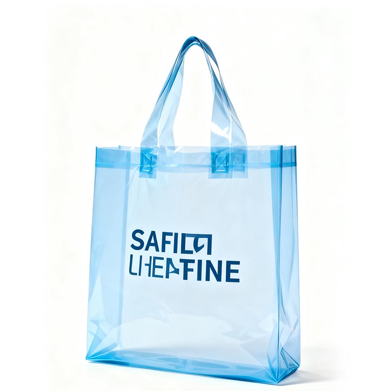 Borsa per la spesa in plastica con logo personalizzato