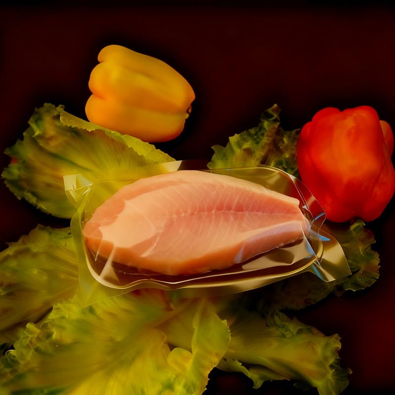 Film termoretraibile sottovuoto EVA per imballaggio di frutti di mare