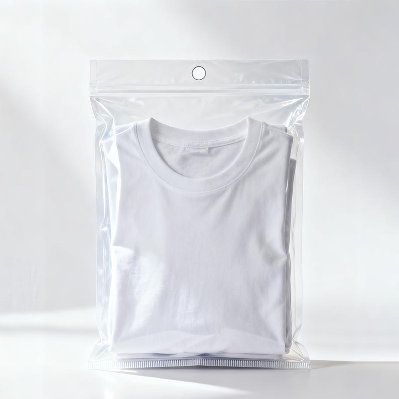 Borsa in plastica trasparente per indumenti